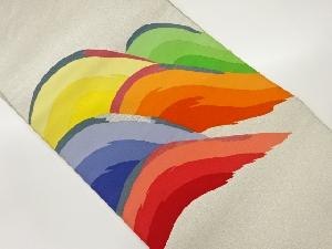 綴れ抽象模様織出し名古屋帯